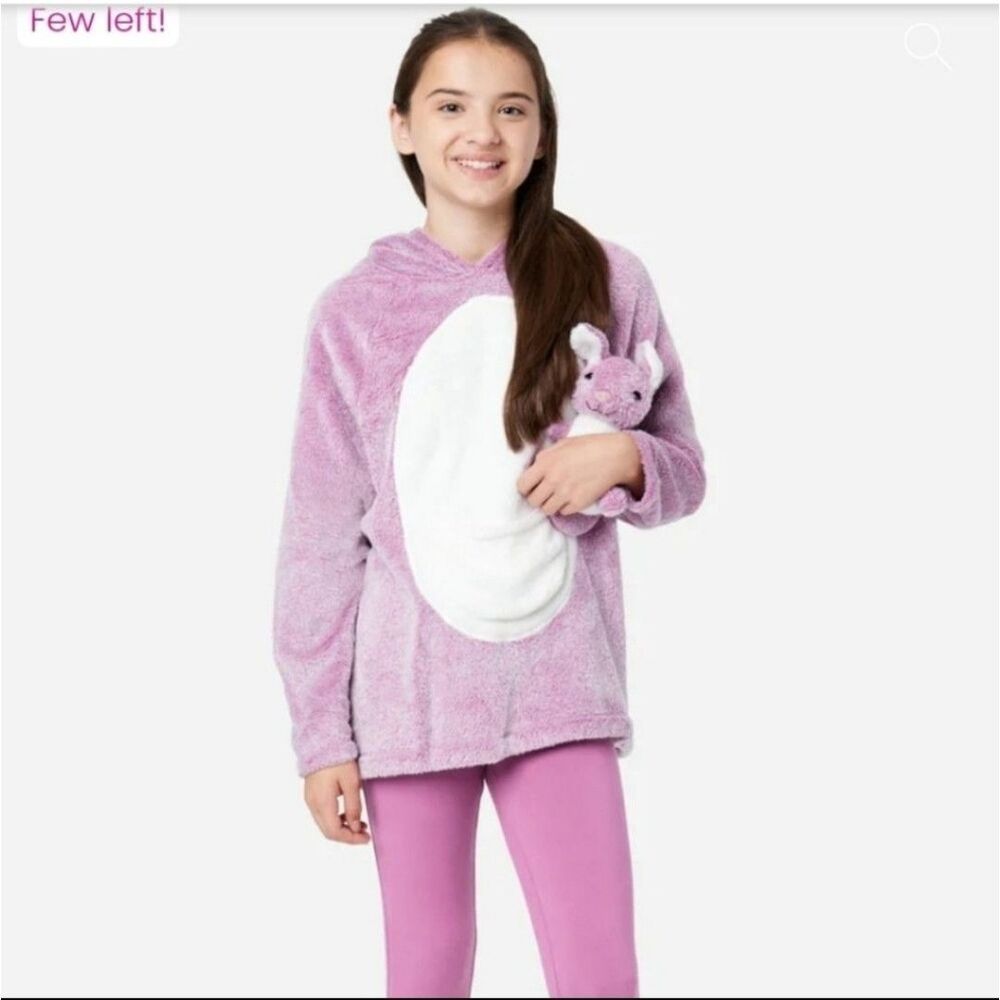 Justice Critter 2pc Mauve Pajama Set Size 10
